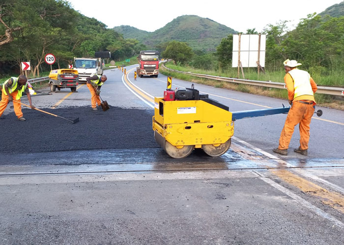 Pothole repairs and road surface maintenance