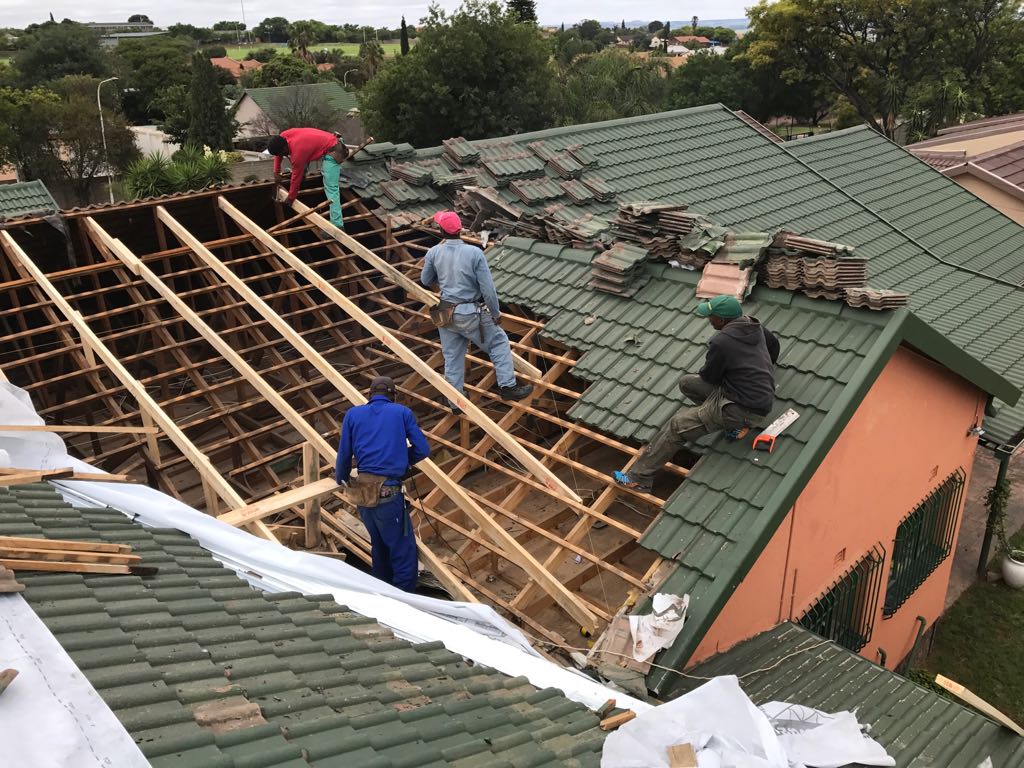 Roofing work
