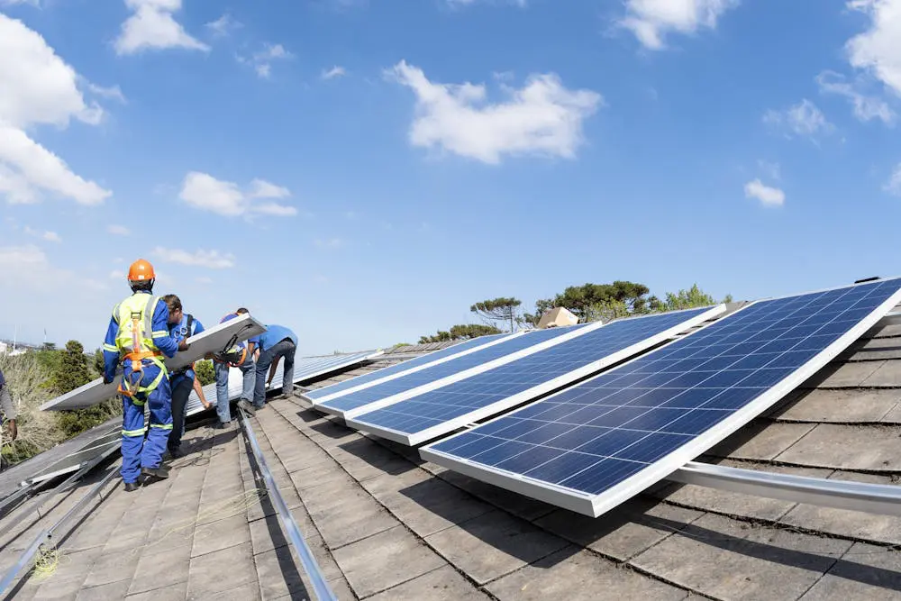 Solar panel installation